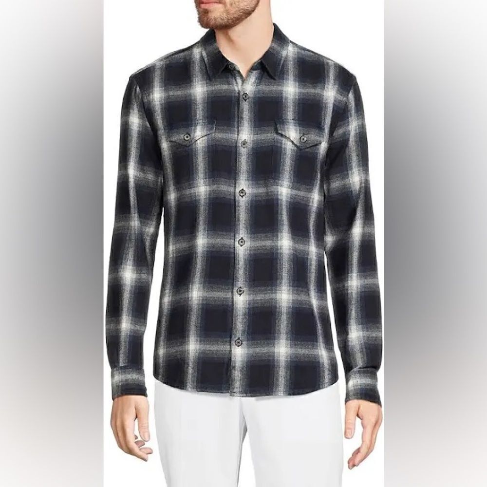 John Varvatos
Men's Dale Plaid Sport Shirt